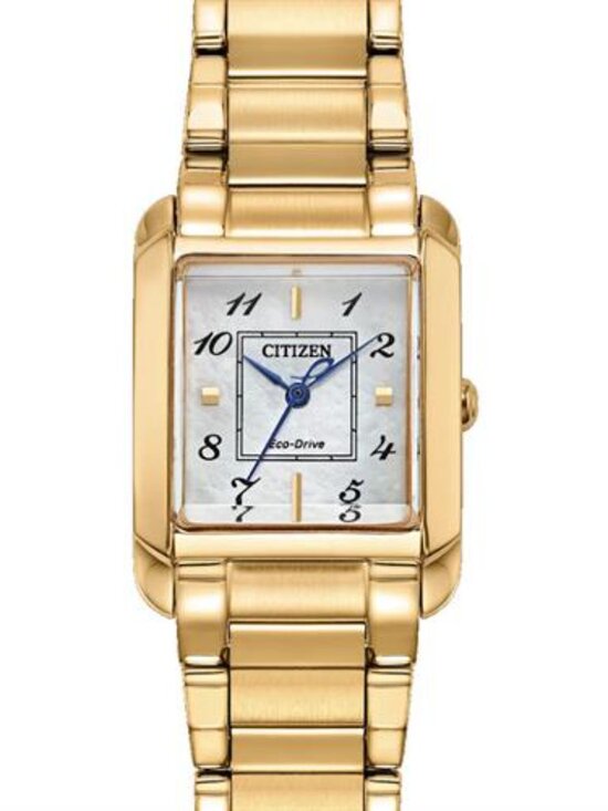 Citizen Accessories - NEW Bianca White Mother of Pearl Gold-Tone ew5602-57d Citizen Ladies Wrist Watch